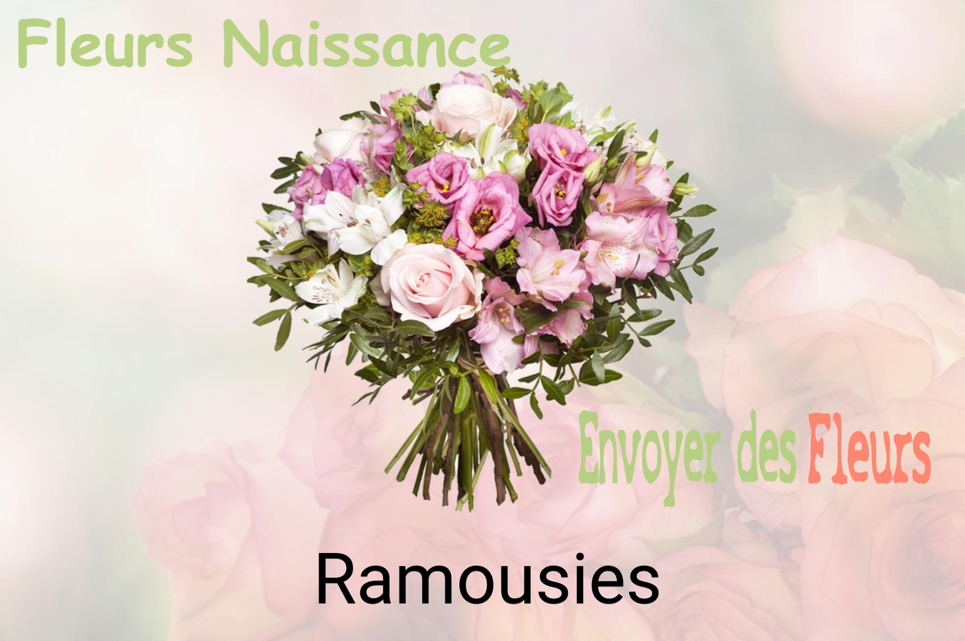 Bouquet de fleurs de naissance livré à Ramousies